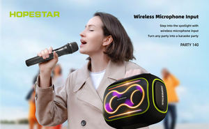 ลำโพงบลูทูธพกพา Hopestar Party Stereo <span class=keywords><strong>Box</strong></span> 140 80W กันน้ำ พร้อมไฟ LED แสดงจังหวะการเต้นรำ และไมโครโฟนไร้สาย 1 ตัว สำหรับงานปาร์ตี้และแคมป์ปิ้ง - Product Image 6