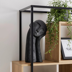 Moderno scaffale in legno per libri industriale con deflettori grande <span class=keywords><strong>Etagere</strong></span> libreria con struttura in metallo per soggiorno a casa ufficio - Product Image 5