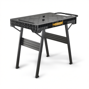 Banc de travail pliable Stanley Fatmax Express 36 po x 24 po avec étagère de rangement et poignée de transport pour usage en atelier - Product Image 2