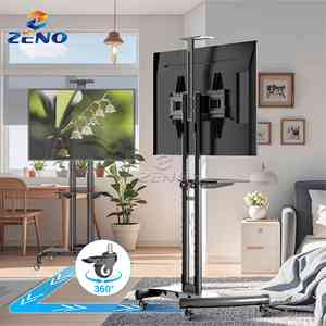 <span class=keywords><strong>Support</strong></span> <span class=keywords><strong>TV</strong></span> mobile Zeno de 32 à 65 pouces avec roulettes, <span class=keywords><strong>support</strong></span> <span class=keywords><strong>TV</strong></span> pour moniteur, dernier chariot <span class=keywords><strong>TV</strong></span> portable avec <span class=keywords><strong>support</strong></span> AVA1500-60 - Product Image 2