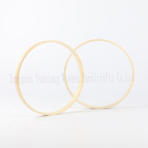 Cerceau floral en bambou en bois pour bricolage couronne de mariage <span class=keywords><strong>macramé</strong></span> artisanat capteur de rêves tenture murale anneau décor à la maison - Product Image 3