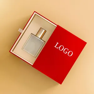 Cassettiera per imballaggio regalo di lusso con Logo personalizzato con linguetta a nastro per bottiglia di profumo da donna