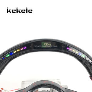 Pour <span class=keywords><strong>Volkswagen</strong></span> Golf GTI MK7 Volant en Fibre de Carbone Forgé R avec Écran LED Intelligent et Boutons Multifonctions Personnalisation - Product Image 6