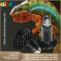 Lampe chauffante en céramique pour reptiles, lumière chauffante pour cage pour lézards, tortues, oiseaux et petits animaux