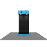 Stand d'exposition léger et portable en alliage d'aluminium de 3x7 pieds avec panneau perforé, personnalisable et durable pour salons professionnels