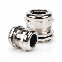 Presse-étoupe en laiton nickelé résistant à la température NPT1 NPT1-1/4 IP68 avec protection contre la tension pour armoire électrique