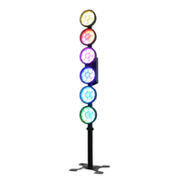 6x50W LED Rétro Lumière RGB 3-en-1 Wash Strobe Projecteur de Scène DMX Activé par le Son Éclairage DJ pour Bar KTV Disco Fête Club
