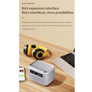 Mini <span class=keywords><strong>Proyector</strong></span> Inteligente V8 Pro Android 9 Full HD 1080P Enfoque Automático Keystone Resolución Máxima 4K LED <span class=keywords><strong>Proyector</strong></span> Portátil Wifi - Product Image 5