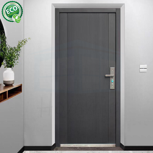 Portes d'entrée en acier moulé de conception populaire fabriquées à Foshan, portes extérieures pour maison, porte d'entrée en métal - Product Image 2