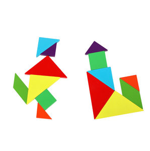 Từ Tangram Câu Đố cuốn sách du lịch trò chơi cho trẻ em trong xe giáo dục học Tập Câu Đố đồ chơi trên đường đi đồ chơi cho trẻ em - Product Image 1