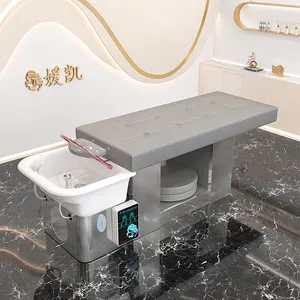 Modern Hair Salon Head Spa Shampoo Bed Washing Chair Head Spa Shampoo Bed With Water Tank Shampoo Basin Bed