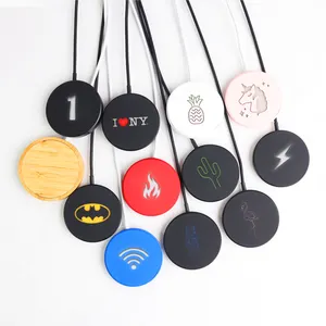 2021 Beste Laptop Mini Ontwerp Led Light Up Logo Mobiele Telefoon Oplader Pad 15W Snelle Opladen Magnetische Draadloze Oplader pad