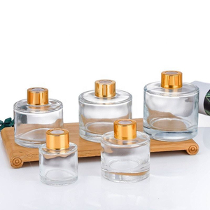 Wholesale 50ml 100ml 150ml 200ml Glass <b>Reed</b> <b>Diffuser</b> Bottle With Gold Cap Luxury Empty Glass Stick Bottle <b>for</b> Aroma Oil Diffus - Product Image 5