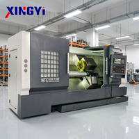 TCK63 45 °   Torno CNC de Cama Inclinada de Alta Precisión con Torreta Servo de 12 Estaciones para Torneado de Ejes de Piezas Automotrices, Mecanizado de Metales, CE ISO9001