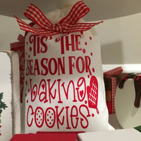 Petit sac à cordon en toile de jute de Noël personnalisé Sacs de père Noël en toile de tissu imprimé