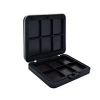 Boîte d'emballage écologique rectangulaire pliable en plastique pour palette de 8 couleurs, fard à paupières, poudre libre et blush