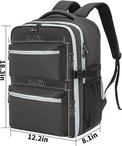 Sac à dos de voyage pour PlayStation 5/PS4/Xbox One <span class=keywords><strong>XS</strong></span>-Étui de transport pour console de jeu avec poches, gris - Product Image 4