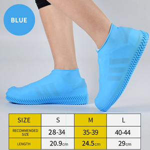 Protections en <span class=keywords><strong>plastique</strong></span> silicone personnalisées pour chaussures de course, couvre-chaussures imperméables d'extérieur pour bottes de pluie - Product Image 3
