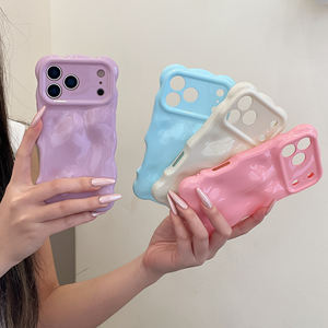 Coque souple à bulles de météorite 3D pour iPhone Air 12 13 14 15 16 17 Pro Max Protection anti-chute de caméra brillante couverture de couleur unie - Product Image 3