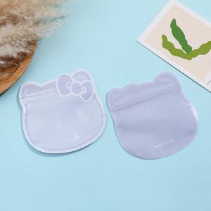 Bolsa de embalaje con diseño de gato de dibujos animados, estilo moderno y sencillo, ideal para dulces, galletas, frutos secos y bocadillos. - Product Image 4