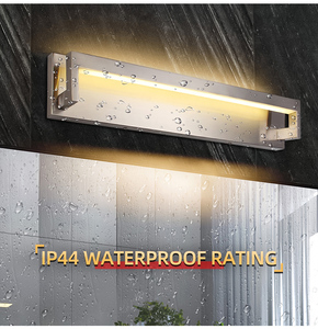 โคมไฟติดผนัง LED ดีไซน์ใหม่ทันสมัย กันน้ำ IP44 สำหรับห้องน้ำ กระจกเงาในร่ม โคมไฟติดผนังสแตนเลส สำหรับโรงแรม ไฟกระจกเงา - Product Image 5