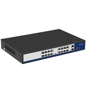 Wholesale <strong>16</strong> <strong>Ports</strong> Network <strong>Switch</strong> with 2 Gigabit <strong>Ethernet</strong> Uplink 200W PoE <strong>Switch</strong> - Product Image 2