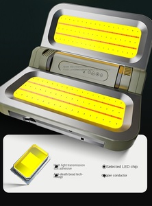Linterna plegable para exteriores con panel solar con batería de iones de litio para suministro de iluminación exterior - Product Image 6
