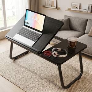 Mesa Plegable de Madera para Portátil, Altura Ajustable, Escritorio Portátil para Cama, Hogar, Oficina, <span class=keywords><strong>Estudio</strong></span>, Trabajo, Dormitorio, Sala de Estar - Product Image 5