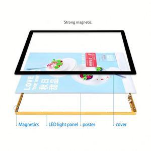 กรอบโปสเตอร์ไฟ LED แบ็คไลท์แบบบางพิเศษสำหรับโฆษณาในร่มติดตั้งง่ายติดผนังกรอบป้ายโฆษณาอลูมิเนียมวันวาเลนไทน์ - Product Image 3