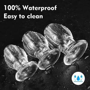 Giocattolo <span class=keywords><strong>Anale</strong></span> SM Trasparente, Plug <span class=keywords><strong>Anale</strong></span> Cavo e Dilatatore, <span class=keywords><strong>Sonda</strong></span> per Enema, Masturbatore per Pulizia, 100% Impermeabile - Product Image 2