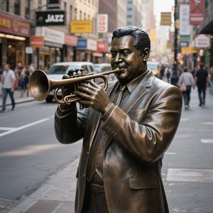Sculpture d'art moderne de grande taille personnalisée, statues de musiciens de <span class=keywords><strong>jazz</strong></span> en bronze pour l'extérieur, avec moulage et découpe à l'emporte-pièce - Product Image 6