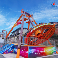 Grande attraction de parc d'attractions extérieur : Manège à balançoire géante, Manège Frisbee géant, Manèges à sensations fortes pour parcs d'attractions, foires et centres commerciaux, 23 places, lourd