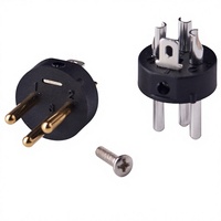 Connecteur XLR mâle 3 broches plaqué or LJQ2015JSH pour microphone, pièce de rechange pour broches de contact XLR