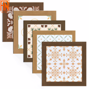 Carreaux <span class=keywords><strong>de</strong></span> parquet en bois mat 600x600, style rétro français européen, antidérapants, pour salon, café commercial, bar, balcon extérieur - Product Image 1