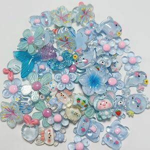 CHENXI Vente en gros de 100 breloques plates personnalisées de styles variés, accessoires de décoration mignons pour coques de téléphone DIY - Product Image 3