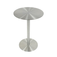 Table de salle à manger en acier inoxydable, robuste et durable, de qualité commerciale, pour restaurant, table basse, directement de l'usine.