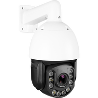 Caméra PTZ IP PoE AI 6MP avec zoom 20X, suivi automatique, double éclairage, vision nocturne couleur, WDR 120dB, emplacement SD, haut-parleur, 360 degrés, 7 pouces