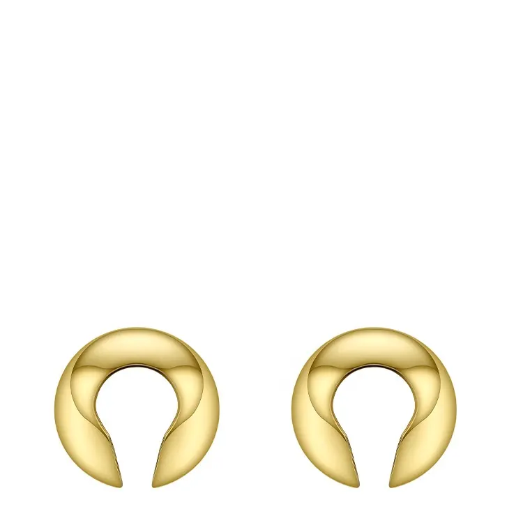 फैशन गहने छोटी सी गेंद पर गुंडा कान गिरफ्तार क्लिप कान की बाली सोने के रंग रॉक मटर के बिना Earings भेदी थोक EC191038