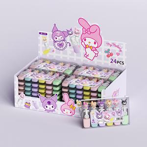Elegante para Sanrio Cute Cartoon Mini 6-Color Highlighter Set High-Value Student Rotuladores Bolígrafo promocional - Product Image 2