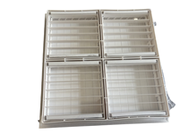 Grilles diffuseurs carrées réglables multidirectionnelles en plastique de haute qualité pour systèmes CVC