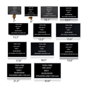 Boe 7 8 10.1 10.4 12.1 15 15.6 17 19 21.5 inch kích thước đầy đủ LCD Bảng điều chỉnh màn hình độ sáng cao IPS TFT LCD <span class=keywords><strong>module</strong></span> - Product Image 1