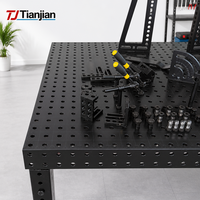 Table de soudage industrielle D16 3D flexible avec grille complète, accessoires de serrage, établi multifonctionnel pour petites pièces