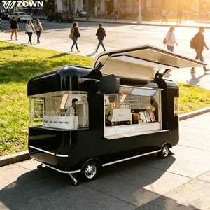 2026 Top Quality Mobile Food Truck Concession <b>Trailer</b> Stainless Steel For Hamburger Hot Dog Fries Fast Food Vending Cart - Product Image 1