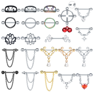 Anillos <span class=keywords><strong>para</strong></span> Pezones de 14G, <span class=keywords><strong>Piercing</strong></span> <span class=keywords><strong>para</strong></span> <span class=keywords><strong>Mujeres</strong></span>, Acero Inoxidable, Anillos <span class=keywords><strong>para</strong></span> Pezones con Barra, Joyería <span class=keywords><strong>para</strong></span> <span class=keywords><strong>Piercing</strong></span> Corporal - Product Image 2