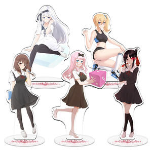 25 styles de figurines de filles japonaises <span class=keywords><strong>Kaguya</strong></span>-<span class=keywords><strong>sama</strong></span> <span class=keywords><strong>Love</strong></span> <span class=keywords><strong>Is</strong></span> <span class=keywords><strong>War</strong></span>, Miku, anime, support de plaque debout, modèle de bureau, support en acrylique d'anime - Product Image 5