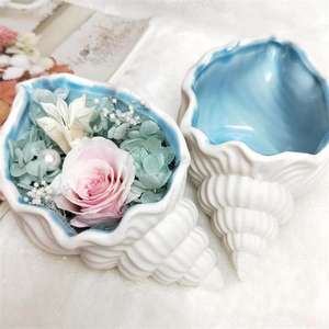 Conque Flowerpot Silicone Moules DIY Sea Shell Secented - Product Image 1
