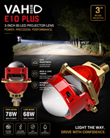 Lente de Proyector Bi-LED VAHID Factory E10 PLUS, Lente de Proyector de Doble Haz, Luces LED para Automóvil, Reequipamiento de Faros Delanteros H4/H7/H11 9005 9006