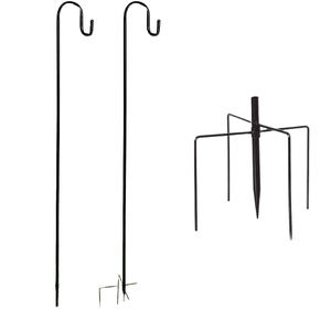 Crochets de berger en métal de qualité supérieure de 1,2 m, pour suspendre des lampes solaires, des mangeoires à oiseaux, des bocaux Mason, des suspensions pour plantes, des paniers à fleurs, des décorations de jardin - Product Image 4