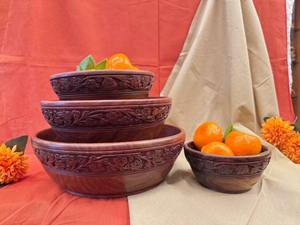 Top Selling Natural Wooden <b>Bowl</b> Handmade for Salad <b>Snacks</b> & Food Serving Available in Custom Sizes - Product Image 4