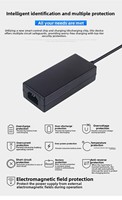 Chargeur de batterie lithium 19V 6.32A pour scooter électrique, vélo électrique pliable avec connecteur GX16 3 broches, certifié UL CE FCC SAA